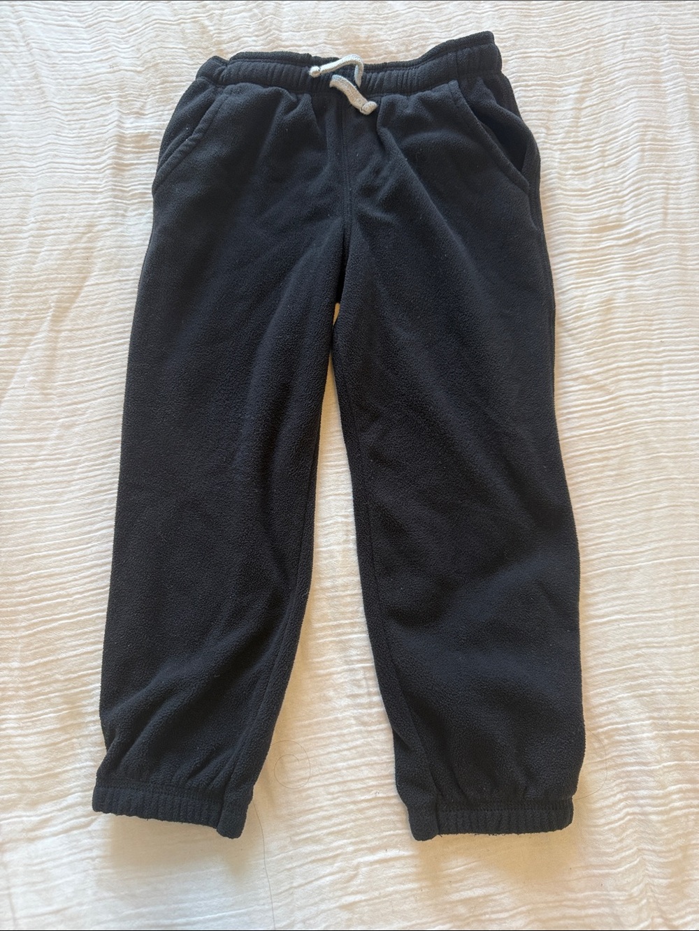 Carter's Black Fleece Jogger Pants with Drawstring